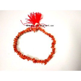 Red Goldstone with Tassel Chips bracelets Unisex