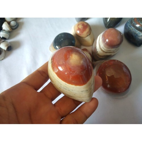 Big Size of Shiva third Eye Indian Agate Narmada Stones