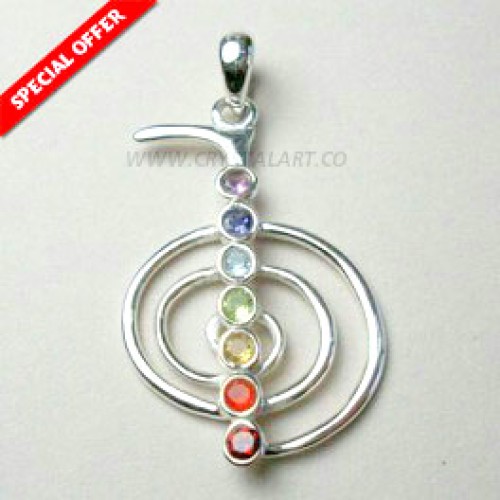 Cho-ku-rei-Reiki Chakra 925 Silver Pendant 