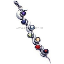 Chakra Snake-Eye 925 Silver Pendant