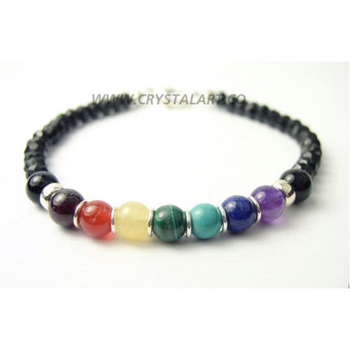 Round Beads Chakra Bracelet