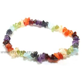 Stratchable Chips Chakra Bracelet