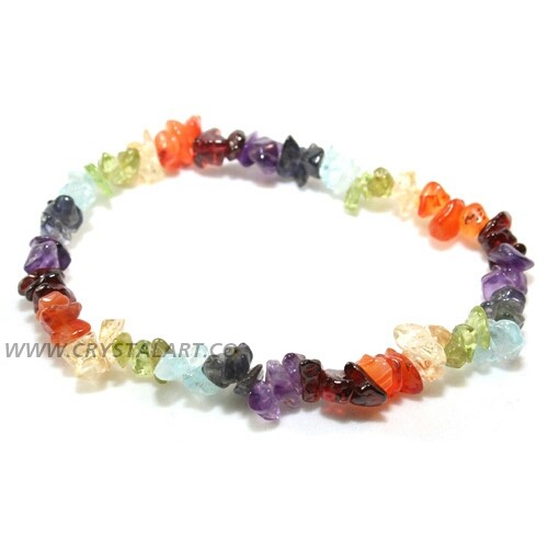 Stratchable Chips Chakra Bracelet