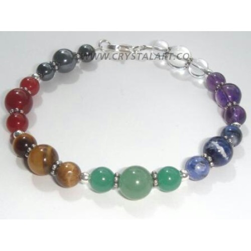 Round Beads Chakra Bracelet