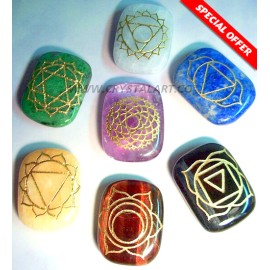 Chakra Engraved Long-Square Cabs Set