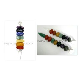 Tumbled Faceted Crystal Point Healing Stick