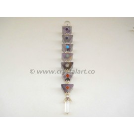 Gemstone Chakra Stepped Pyramid Healing Sticks