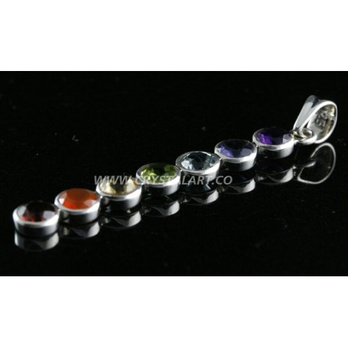 Chakra Stick Metal Pendant