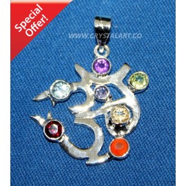 Chakra OM Metal Pendant