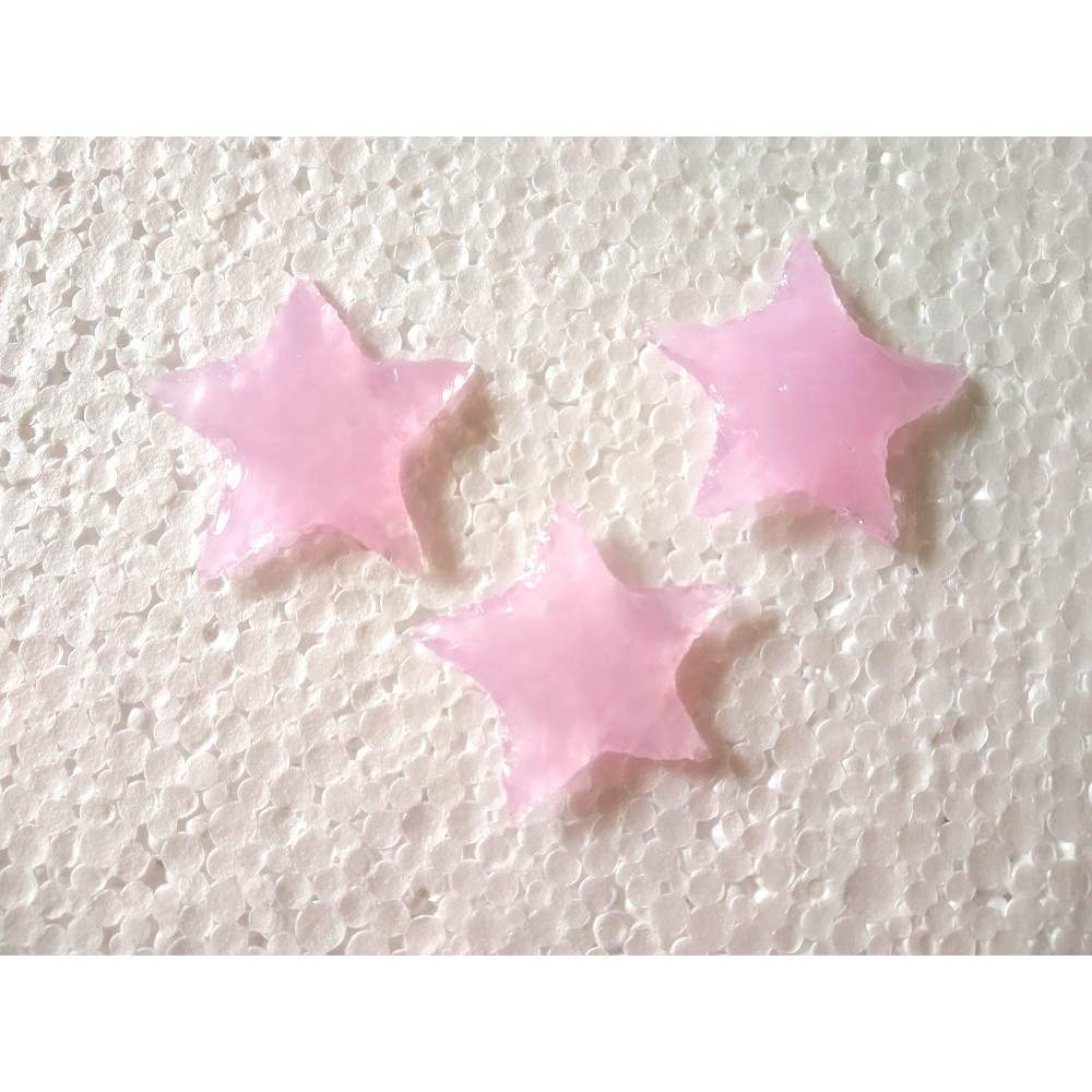 Rose Quartz Handmade Carving Star 30 mm