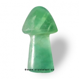 Green Fluorite Stone 2 Inch Healing Stone Mashroom