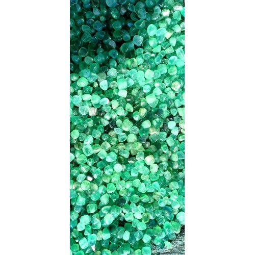 Green Fluorite Tumbled Stones Wholesale