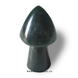 Moss Agate Stone 2 Inch Healing Stone Mashroom
