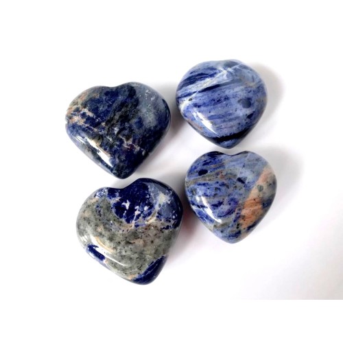 Sodalite 50-60 MM Big Size Puffy Heart