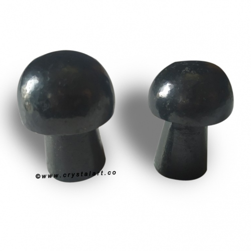 Black Tourmaline Stone 2 Inch Healing Stone Mashroom