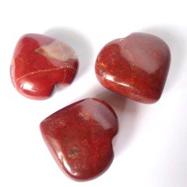 Red Jasper 50-60 MM Big Size Puffy Heart