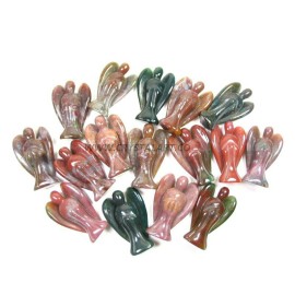 Fancy Agate Carved 2 Inch Angels