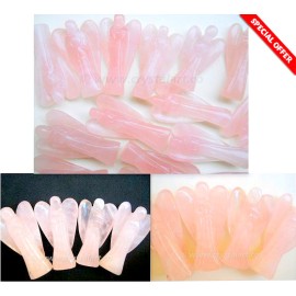 Rose Quartz 2 inches Carved Angels