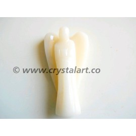 Cream Moonstone Carving 2 Inch Angel