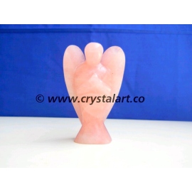 Rose Quartz Large Size Carved Angel