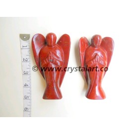 Red Jasper Big Size Carved Angel