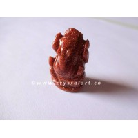 Goldstone Carving Ganesha