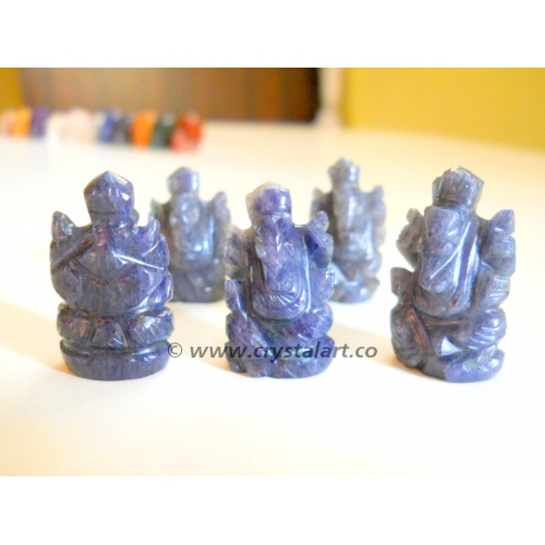 Blue Aventurine Carving Ganesha