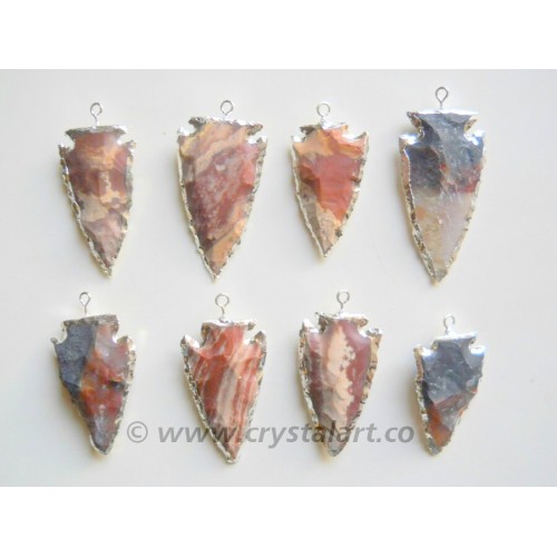 Silver Electroplated Arrowhead Pendant 