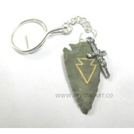 Engraved Fancy Arrowheads keyrings