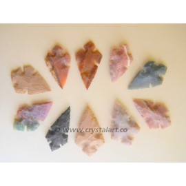 Native American Upside Down Cross Shape Arrowheads