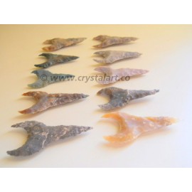 Native American Moon Shape Arrowheads