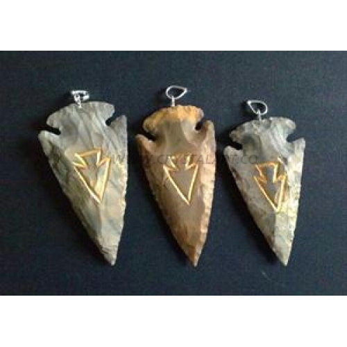 Engraved Arrowheads Pendants