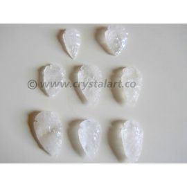 CLEAR CRYSTAL QUARTZ HANDMADE INDIAN ARROWHEADS