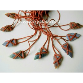 ROPE WRAPPED ARROWHEADS CHARMING PENDANT