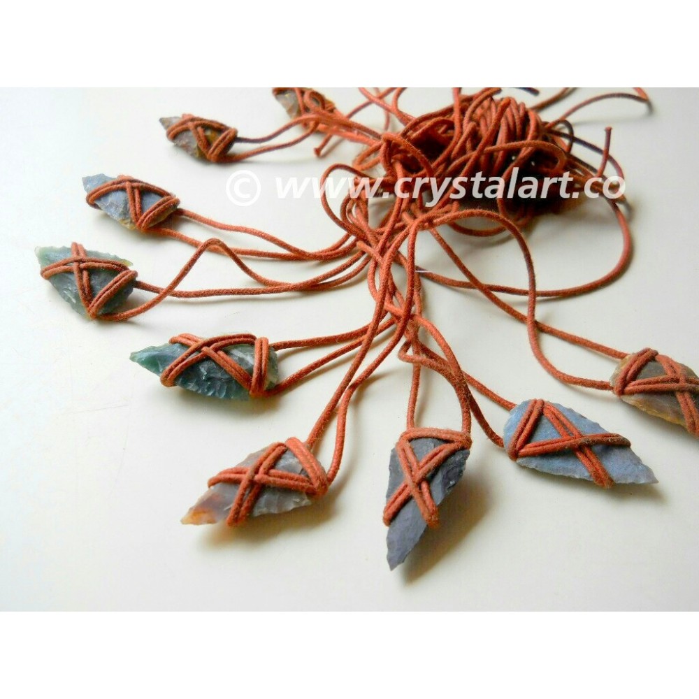 ROPE WRAPPED ARROWHEADS CHARMING PENDANT