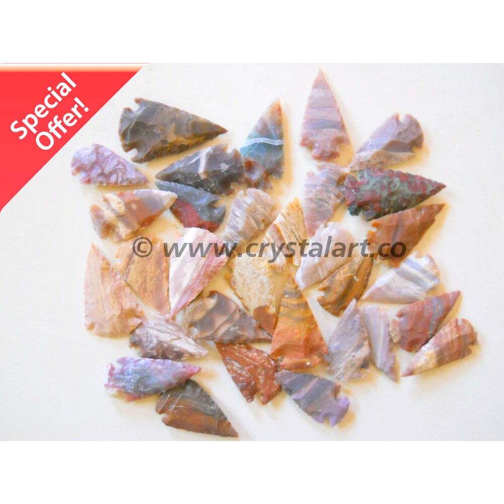 Small 1.5" Inches Indian Agate Arrowheads