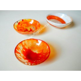 Red Banded Onyx 3 inch Gemstone Bowl