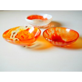 Red Banded Onyx 3 inch Gemstone Bowl