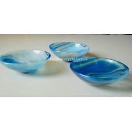 Banded Blue Onyx 3 Inch Bowl