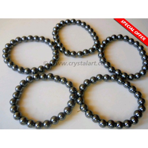 Hematite Plane Beads Bracelets