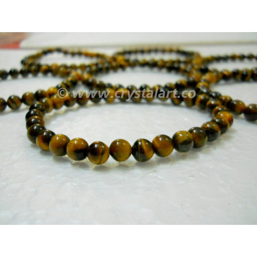 Tiger Eye 6 mm Beads Bracelets