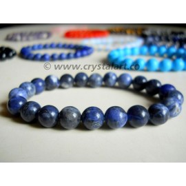 Sodalite 8 MM Plane Beads Bracelets