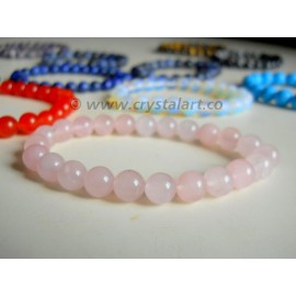 Rose Quartz 8 mm Beads Bracelets