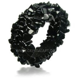 Black Agate Chipes Bracelet