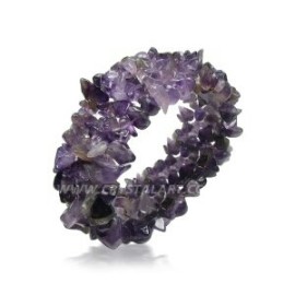 Amethyst Agate Chips Bracelet