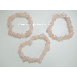 Rose Quartz Chips Bracelets