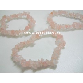 Rose Quartz Chips Bracelets