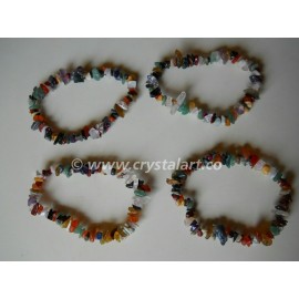 Agate Stone Chakra Mix Chips Healing stone Bracelets