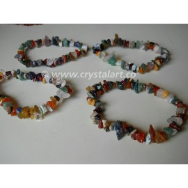 Agate Stone Chakra Mix Chips Healing stone Bracelets