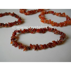 Red Carnelian Agate Chips Bracelets